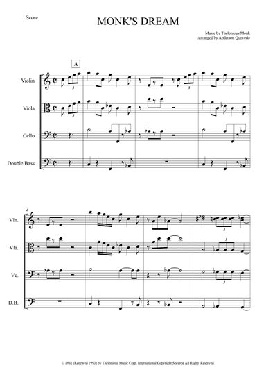 Monk's Dream (arr. Anderson Quevedo)