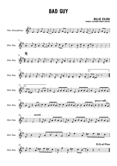 Bad Guy (arr. Alexander Bosrup Karlsen)