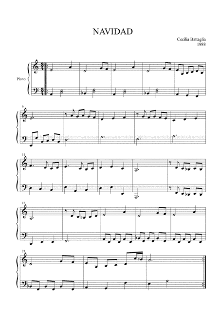 Navidad - Piano solo