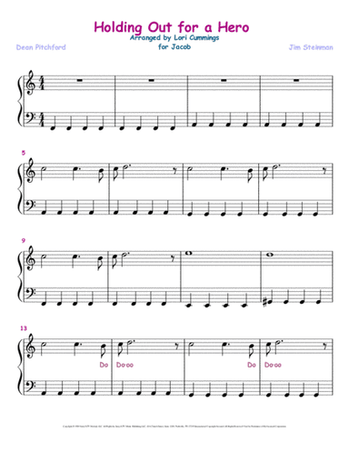 Holding Out For A Hero (arr. Lori Cummings)