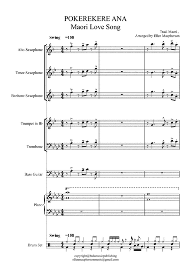 Maori Love Song, "Pokerekereana" - Big Band (arr. Ellen Macpherson)