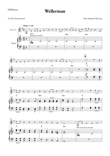Wellerman (arr. Tom Drummond)