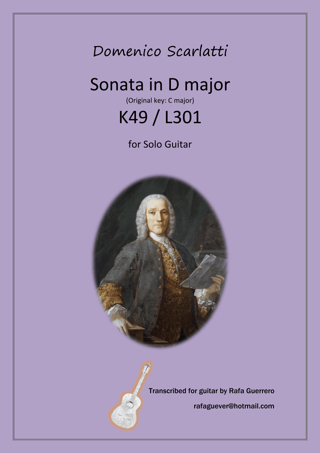 Sonata K49 / L301 (arr. Rafa Guerrero)
