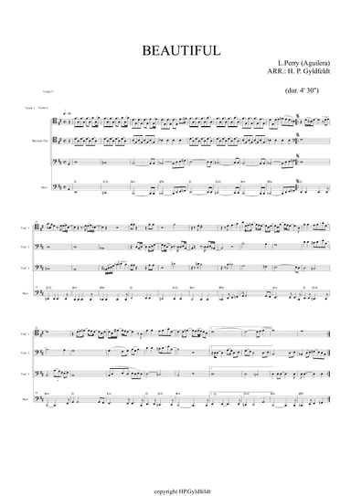 Beautiful (arr. H.P.Gyldfeldt)
