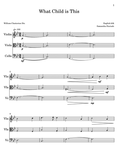 What Child Is This (arr. Samantha Hurtado)