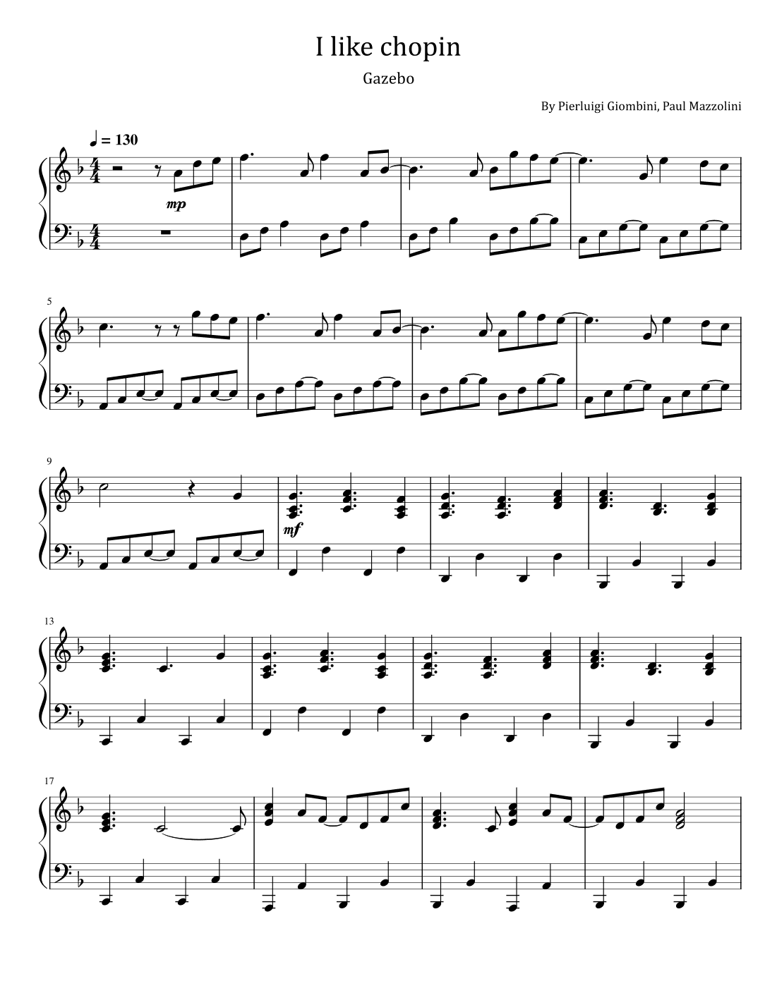 I Like Chopin (arr. poon)
