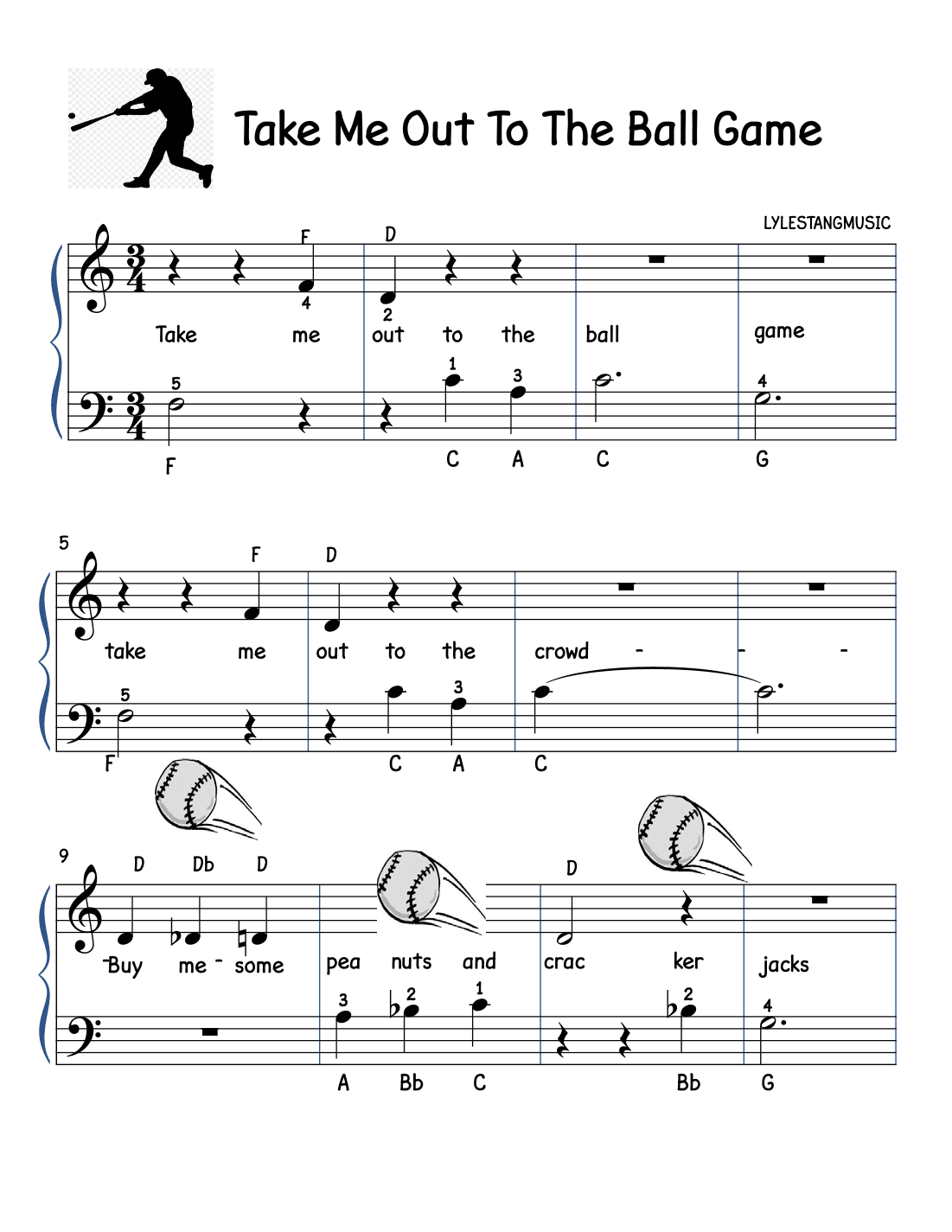 Take Me Out To The Ball Game (arr. lyle stang)
