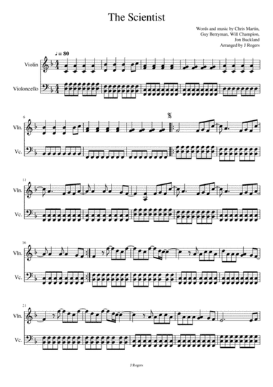 The Scientist (arr. Julia Rogers)