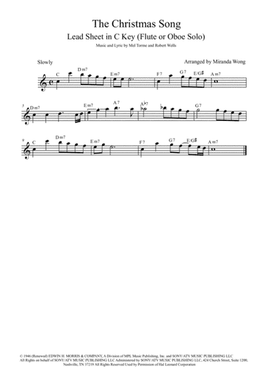 The Christmas Song (Chestnuts Roasting On An Open Fire) (arr. Miranda Wong)