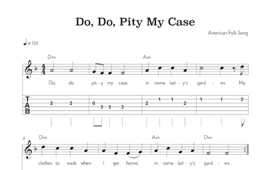 Do, Do Pity My Case (arr. Riverside Guitar School)