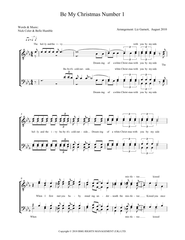 Be My Christmas Number One (arr. Liz Garnett)