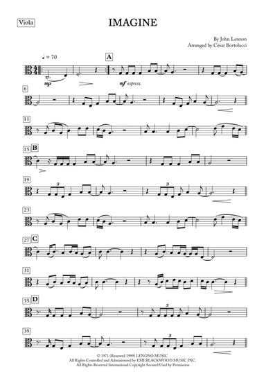 Imagine (arr. ACT Bortolucci)