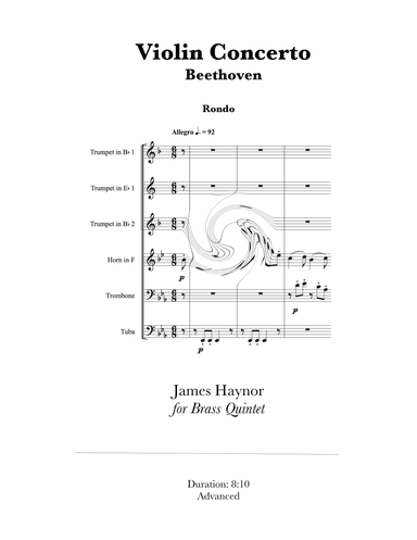 Violin Concerto Rondo for Brass Quintet (arr. James Haynor)