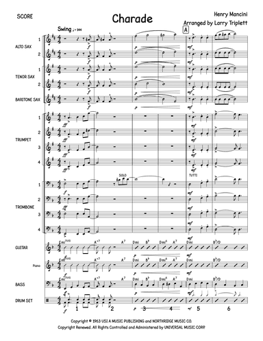 Charade (arr. Larry Triplett)
