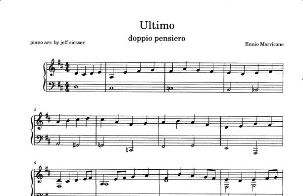 Ultimo (arr. jeff siesser)