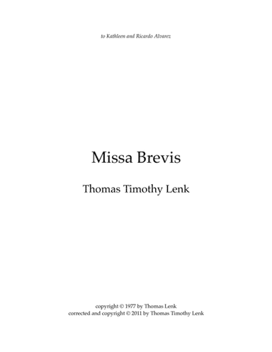 Missa Brevis