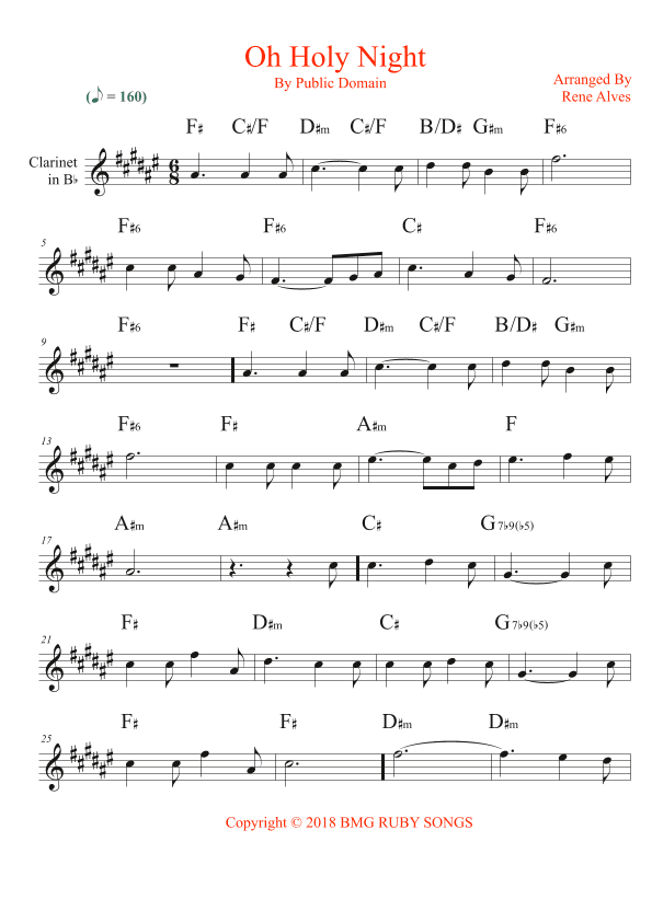 oh holy night (arr. Rene Alves)