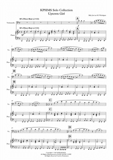Uptown Girl (arr. Kevin P Holdgate)