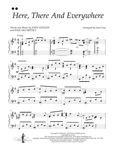 Here, There And Everywhere (arr. Lorie Line)