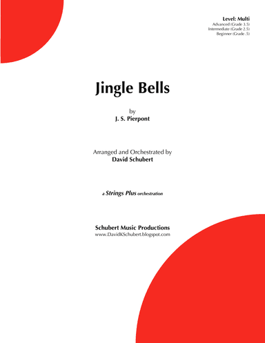 Jingle Bells - Score Only (arr. David Schubert)