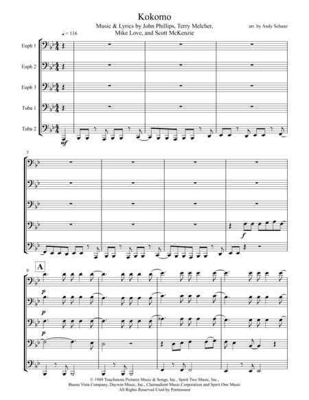 Kokomo (arr. Andy Schanz)