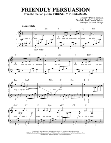 Friendly Persuasion (arr. Mark Phillips)