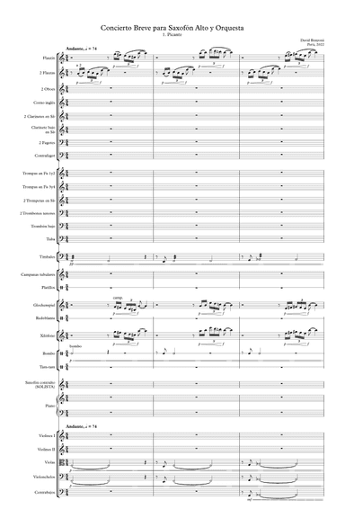 Concierto Breve para Saxofón Alto y Orquesta