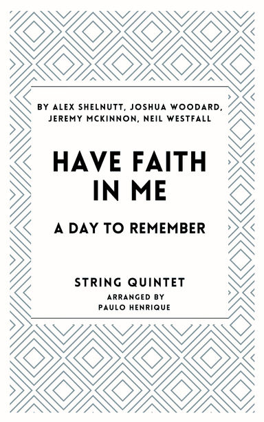 Have Faith In Me (arr. Paulo Henrique)