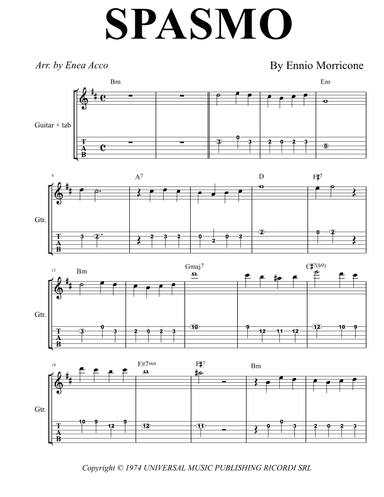 Spasmo (arr. Enea Acco)