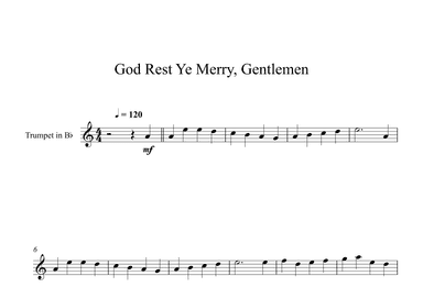 God Rest Ye Merry, Gentlemen (Trumpet) (arr. Digital Book Music)