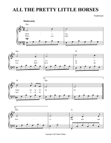 All the Pretty Little Horses (arr. Mark Phillips)