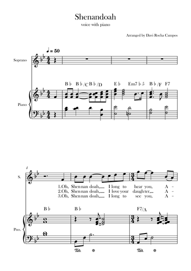 Shenandoah (arr. Davi Rocha Campos)