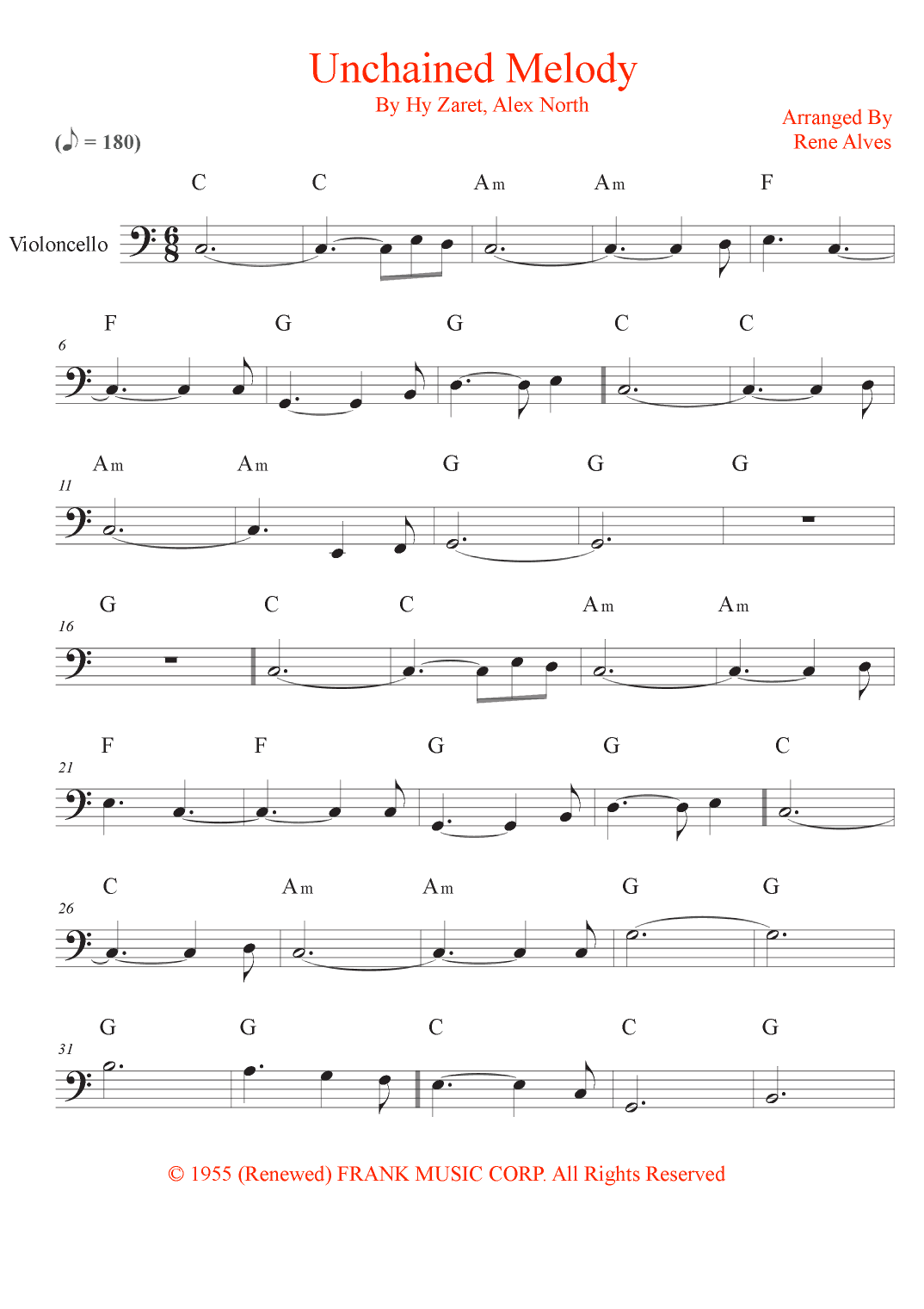 Unchained Melody (arr. Rene Alves)