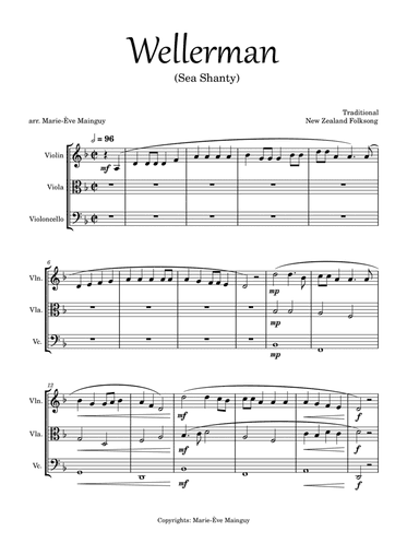 Wellerman (arr. Marie-Ève Mainguy)