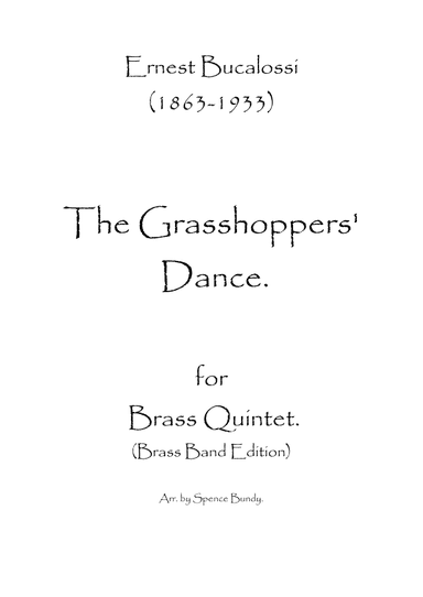 The Grasshoppers' Dance (arr. Spence Bundy)