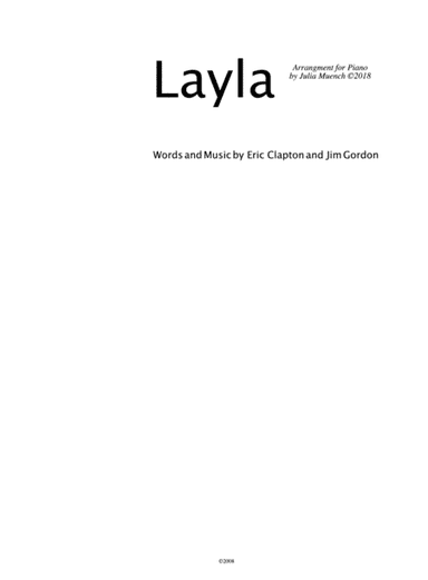 Layla (arr. Julia Muench)