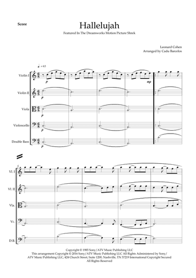 Hallelujah (arr. Cadu Barcelos)