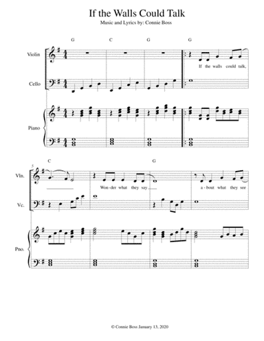If the Walls Could Talk - strings and piano