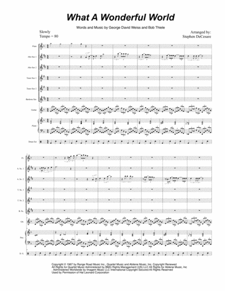 What A Wonderful World (arr. Stephen DeCesare)