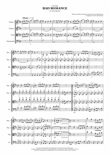 Bad Romance (arr. Carlos Guadarrama)