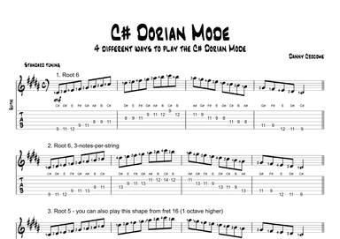 C# Dorian Mode (4 Ways to Play)