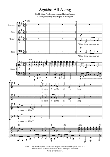 Agatha All Along (arr. Henrique F Mangoni)