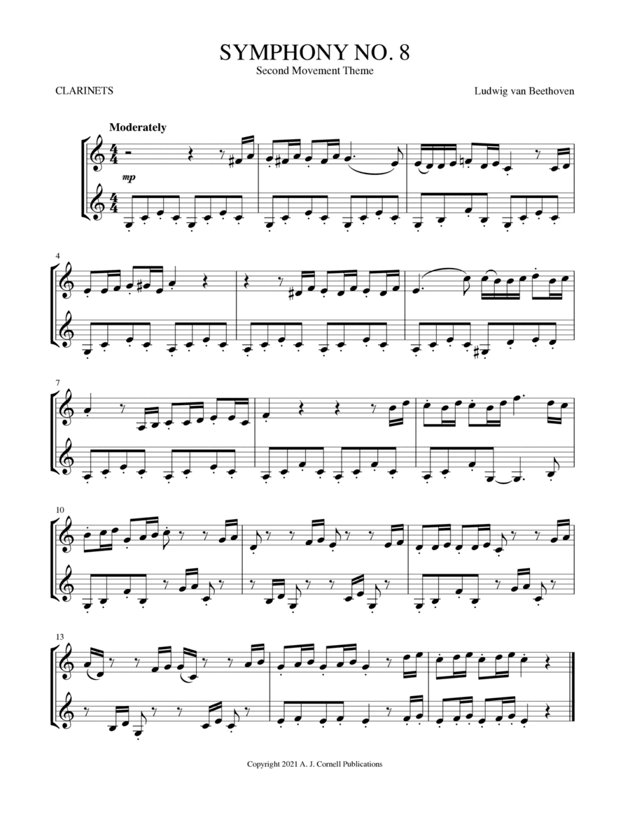Symphony No. 8, Second Movement Theme (arr. Mark Phillips)