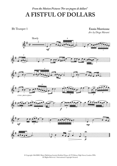 A Fistful Of Dollars (arr. Diego Marani)