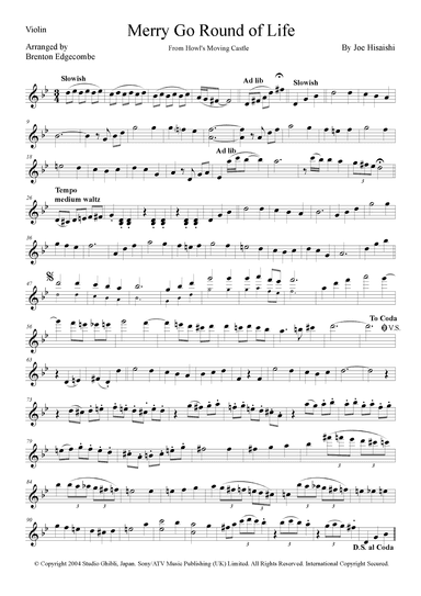 Merry-go-round Of Life (arr. Brenton Edgecombe)