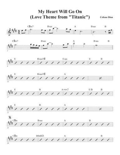 My Heart Will Go On (Love Theme from Titanic) (arr. David M Fagnant)