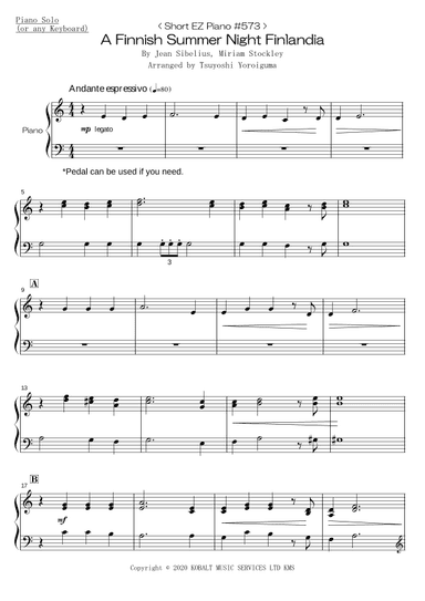 A Finnish Summer Night Finlandia (arr. Tsuyoshi Yoroiguma)