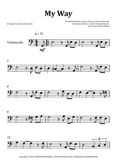 I Did It My Way (arr. Glauco Fernandes)