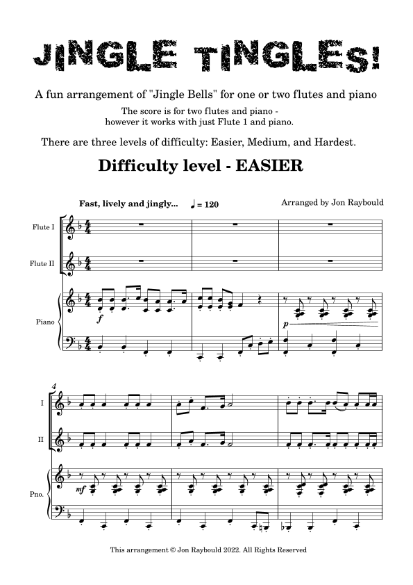Jingle Tingles! (arr. Jon Raybould)