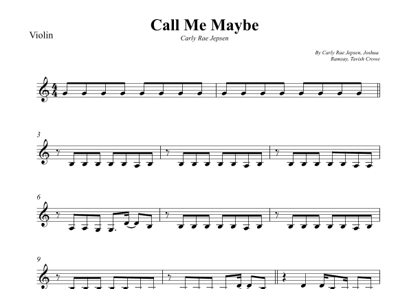 Call Me Maybe (arr. Wesley S. SIlva)